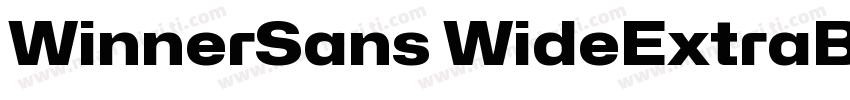 WinnerSans WideExtraBold字体转换
